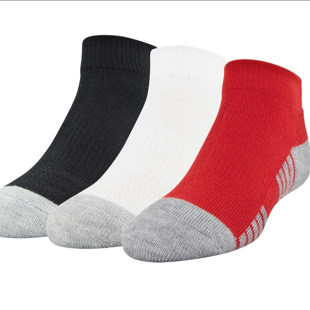 Under Armour Boys Socks 3-Pack Lo Cut SZ YM